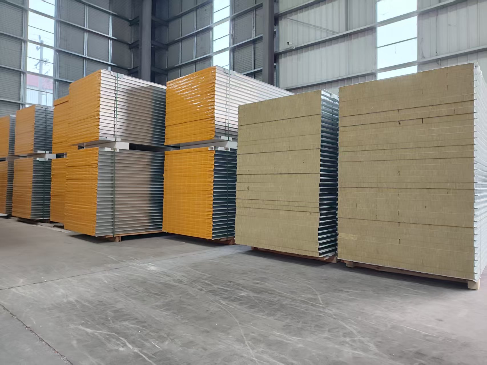 岩棉玻镁夹芯板,净化板材